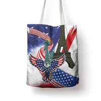 French-American Heritage Month Tote Bag Dual Heritage and National Flag