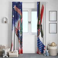 French-American Heritage Month Window Curtain Dual Heritage and National Flag