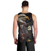 American Eagles Men Tank Top United States Flag Vintage Style - Wonder Print Shop