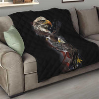American Eagles Quilt United States Flag Vintage Style - Wonder Print Shop