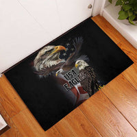 American Eagles Rubber Doormat United States Flag Vintage Style - Wonder Print Shop