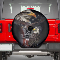 American Eagles Spare Tire Cover United States Flag Vintage Style - Wonder Print Shop