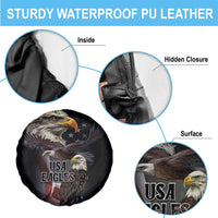 American Eagles Spare Tire Cover United States Flag Vintage Style - Wonder Print Shop