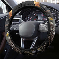 American Eagles Steering Wheel Cover United States Flag Vintage Style - Wonder Print Shop