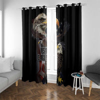 American Eagles Window Curtain United States Flag Vintage Style - Wonder Print Shop