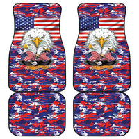 American Eagles Car Mats United States Flag Camouflage Style - Wonder Print Shop