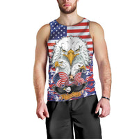 American Eagles Men Tank Top United States Flag Camouflage Style - Wonder Print Shop