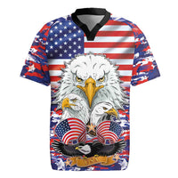 American Eagles Rugby Jersey United States Flag Camouflage Style - Wonder Print Shop