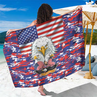 American Eagles Sarong United States Flag Camouflage Style - Wonder Print Shop