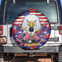 American Eagles Spare Tire Cover United States Flag Camouflage Style - Wonder Print Shop