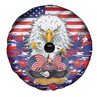 American Eagles Spare Tire Cover United States Flag Camouflage Style - Wonder Print Shop