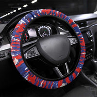 American Eagles Steering Wheel Cover United States Flag Camouflage Style - Wonder Print Shop
