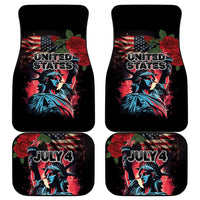United States Independence Day Car Mats The 4th of July Statue of Liberty Retro Style - Wonder Print Shop