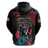 United States Independence Day Hoodie The 4th of July Statue of Liberty Retro Style - Wonder Print Shop