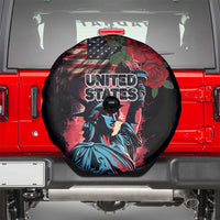 United States Independence Day Spare Tire Cover The 4th of July Statue of Liberty Retro Style - Wonder Print Shop