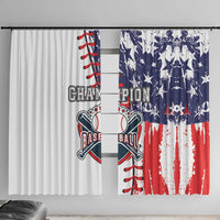 American Baseball Window Curtain Go Champion 2024 - Wonder Print Shop