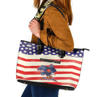 American Football Leather Tote Bag Go Champion 2024 - Wonder Print Shop