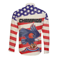 American Football Long Sleeve Button Shirt Go Champion 2024 - Wonder Print Shop