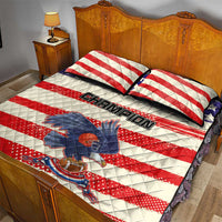 American Football Quilt Bed Set Go Champion 2024 - Wonder Print Shop