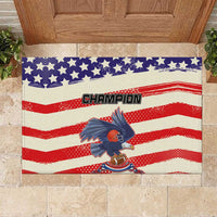 American Football Rubber Doormat Go Champion 2024 - Wonder Print Shop