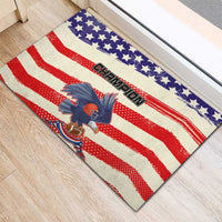 American Football Rubber Doormat Go Champion 2024 - Wonder Print Shop