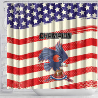 American Football Shower Curtain Go Champion 2024
