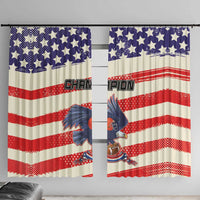 American Football Window Curtain Go Champion 2024 - Wonder Print Shop