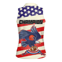 American Football Women Sleeveless Polo Shirt Go Champion 2024 - Wonder Print Shop