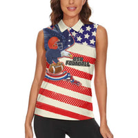American Football Women Sleeveless Polo Shirt Go Champion 2024 - Wonder Print Shop