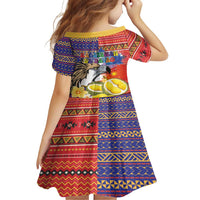 Philippines Kadayawan Family Matching Tank Maxi Dress and Hawaiian Shirt Filipino Eagle Durian with Polynesian and Igorots Pattern - Wonder Print Shop