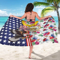 Hawaii and United States Together Sarong Seal of Hawaii and Bald Eagle - Wonder Print Shop