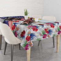 Hawaii and United States Together Tablecloth Seal of Hawaii and Bald Eagle - Wonder Print Shop