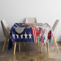 Hawaii and United States Together Tablecloth Seal of Hawaii and Bald Eagle - Wonder Print Shop