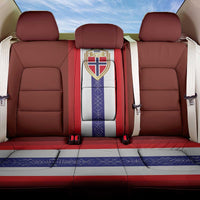 Norway Football Back Car Seat Cover Norwegian Stripes-Viking Style - Wonder Print Shop
