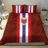 Norway Football Bedding Set Norwegian Stripes-Viking Style - Wonder Print Shop