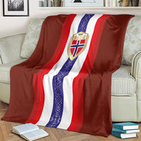 Norway Football Blanket Norwegian Stripes-Viking Style - Wonder Print Shop