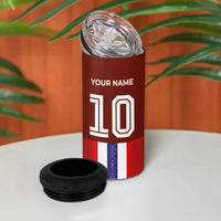 Custom Norway Football 4 in 1 Can Cooler Tumbler Norwegian Stripes-Viking Style - Wonder Print Shop