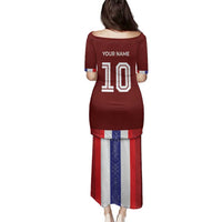 Custom Norway Football Family Matching Puletasi and Hawaiian Shirt Norwegian Stripes-Viking Style - Wonder Print Shop