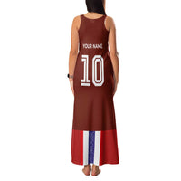 Custom Norway Football Family Matching Tank Maxi Dress and Hawaiian Shirt Norwegian Stripes-Viking Style - Wonder Print Shop