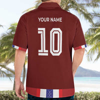 Custom Norway Football Hawaiian Shirt Norwegian Stripes-Viking Style - Wonder Print Shop