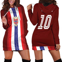 Custom Norway Football Hoodie Dress Norwegian Stripes-Viking Style - Wonder Print Shop