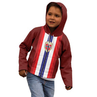 Custom Norway Football Kid Hoodie Norwegian Stripes-Viking Style - Wonder Print Shop