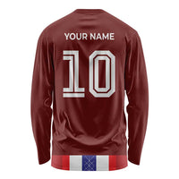 Custom Norway Football Long Sleeve Shirt Norwegian Stripes-Viking Style - Wonder Print Shop