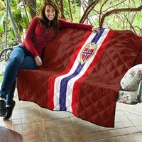 Norway Football Quilt Norwegian Stripes-Viking Style - Wonder Print Shop