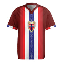 Custom Norway Football Rugby Jersey Norwegian Stripes-Viking Style - Wonder Print Shop