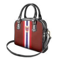 Norway Football Shoulder Handbag Norwegian Stripes-Viking Style - Wonder Print Shop