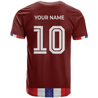 Custom Norway Football T Shirt Norwegian Stripes-Viking Style - Wonder Print Shop