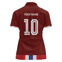 Custom Norway Football Women Polo Shirt Norwegian Stripes-Viking Style - Wonder Print Shop