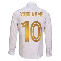 Custom Norway Football Family Matching Off The Shoulder Long Sleeve Dress and Hawaiian Shirt Norwegian Flag Style with Rosemaling Pattern - Wonder Print Shop