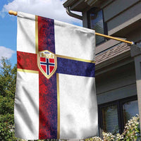 Norway Football Garden Flag Norwegian Flag Style with Rosemaling Pattern - Wonder Print Shop